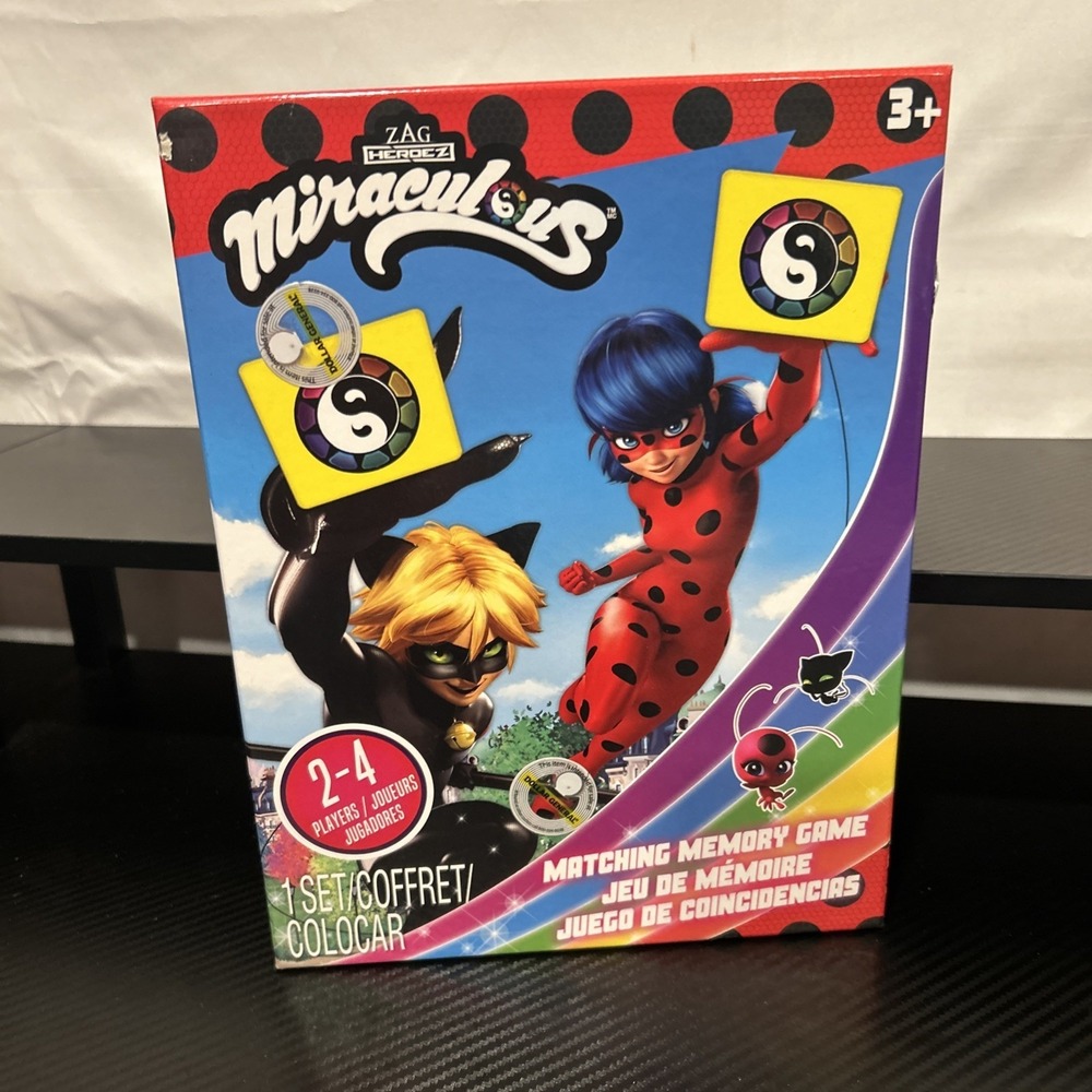 MIRACULOUS‎ Memory Matching Card Game Featuring 72 Full Color Pieces NEW-SEALED